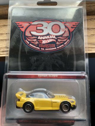 Hot Wheels 30th Annual Collectors Convention Honda S2000 Autographed 1063/1500