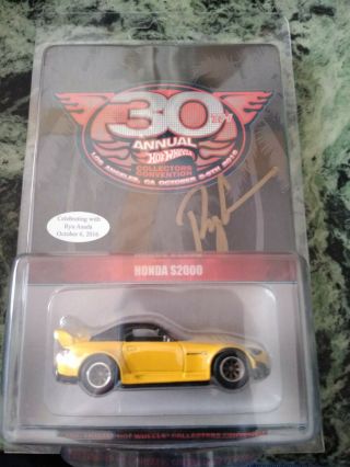 Hot Wheels 30th Annual Collectors Convention Honda S2000 Autographed 190/1500