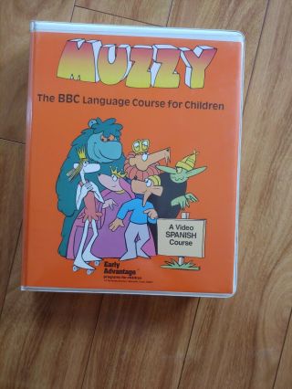 Muzzy: The Bbc Language Course For Children,  Spanish Vhs Cassette Booklet 1989