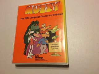 Muzzy: The Bbc Language Course For Children,  Spanish Vhs Cassette Booklet