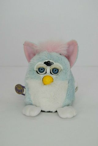 1999 Furby Babies Pink & Light Blue 70 - 940 Does Not Work