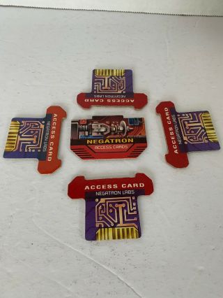 Omega Virus Board Game Replacement Parts Red Access Cards - 1992 Milton Bradley