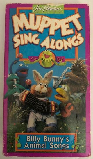 Muppet Sing - Alongs Billy Bunnys Animal Songs (vhs,  1993) - Rare Vintage - Ship24