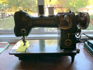 117l Bernina Zigzag Sewing Machine,  30s,  Rebuilt Motor,  All Accessories