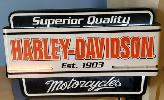Harley - Davidson Lighted Sign.  Man Cave,  Shop,  Garage