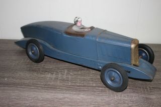 Antique France Jouets Citroen Grand Rosalie Open Wheel Racer Tin Wind Up Toy