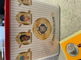 12pc Vintage 1991 Legends Of Baseball 500 Club Fine.  999 Silver Proof Set