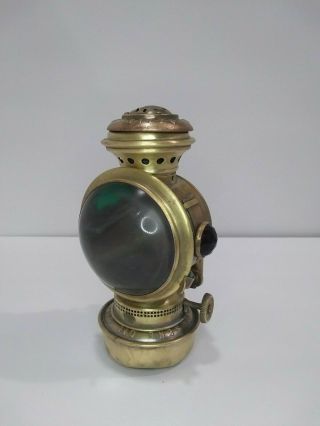 Dazzler Manhattan Brass Co.  N.  Y.  1897 Antique Kerosene Bicycle Lamp