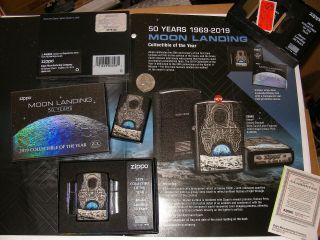 Zippo Apollo 11 Moon Landing 50 Anniversary Lighter 2019 Collectible Of The Year