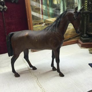 Franz Bergman Austrian Vienna Bronze Orientalist Ottoman Arab Horse Stallion