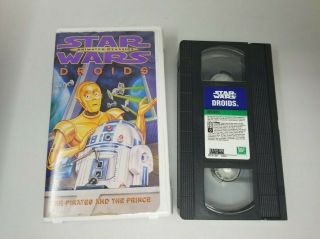 Vintage 1985 Star Wars Droids Animated Classics Vhs The Pirates And The Prince