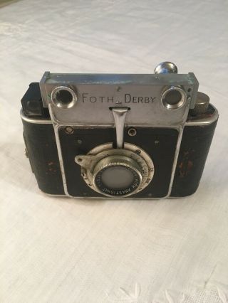 Vintage Foth Derby Camera Rare Collectible