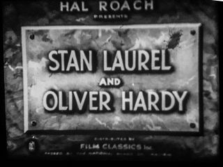 16mm Short Film: Laurel & Hardy " The Live Ghost " (1934)