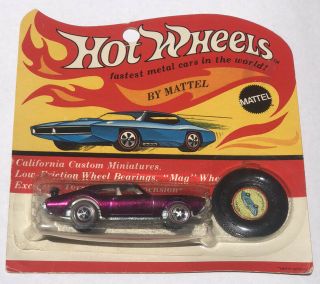 Hot Wheels Redlines Olds 442 Moc Magenta Color In Blister All Og