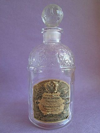 Vintage Guerlain Glass Bee Bottle Veritable Eau De Cologne Imperiale 4 Oz 5 "