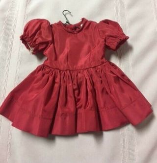 Vintage Terri Lee Doll Red Party Dress